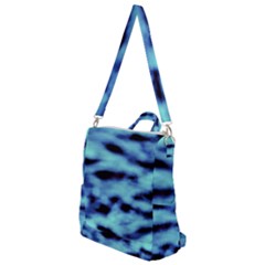 Blue Waves Flow Series 4 Crossbody Backpack by DimitriosArt