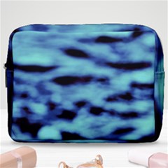 Blue Waves Flow Series 4 Make Up Pouch (large) by DimitriosArt