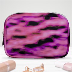 Pink  Waves Flow Series 2 Make Up Pouch (small) by DimitriosArt