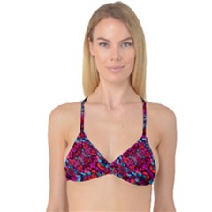 Colorful Spheres Motif Print Design Pattern Reversible Tri Bikini Top by dflcprintsclothing