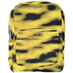 Yellow Waves Flow Series 1 Full Print Backpack by DimitriosArt