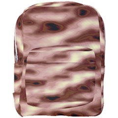 Pink  Waves Flow Series 7 Full Print Backpack by DimitriosArt