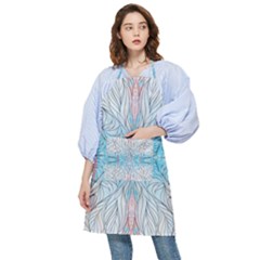 Blue Repeats I Pocket Apron by kaleidomarblingart