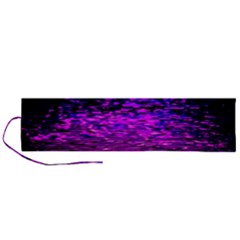 Magenta Waves Flow Series 1 Roll Up Canvas Pencil Holder (l) by DimitriosArt