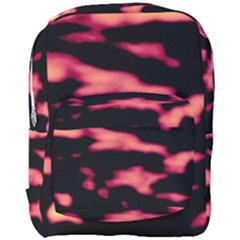 Red Waves Flow Series 5 Full Print Backpack by DimitriosArt