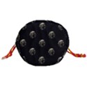 Creepy Head Sculpture With Respirator Motif Pattern Drawstring Bucket Bag View3