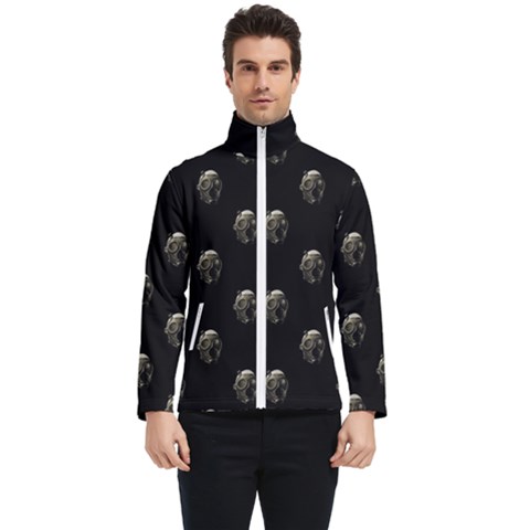 Creepy Head Sculpture With Respirator Motif Pattern Men s Bomber Jacket by dflcprintsclothing