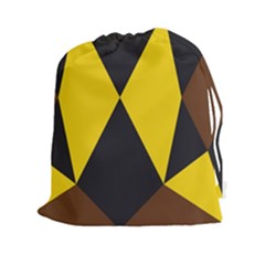 Abstract Pattern Geometric Backgrounds   Drawstring Pouch (2xl) by Eskimos