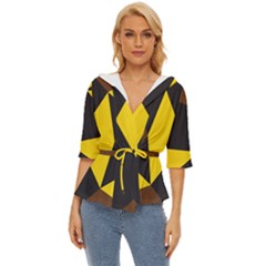 Abstract Pattern Geometric Backgrounds   Lightweight Drawstring Hooded Top by Eskimos