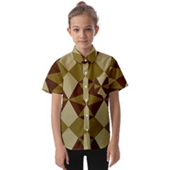 Abstract Pattern Geometric Backgrounds   Kids  Short Sleeve Shirt by Eskimos