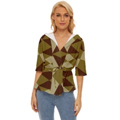 Abstract Pattern Geometric Backgrounds   Lightweight Drawstring Hooded Top by Eskimos