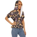 Abstract pattern geometric backgrounds   Lightweight Drawstring Hooded Top View3