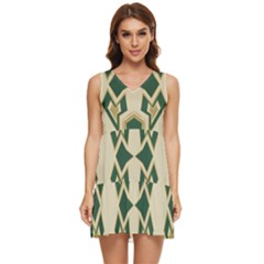 Abstract Pattern Geometric Backgrounds   Tiered Sleeveless Mini Dress by Eskimos