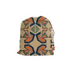 Abstract Pattern Geometric Backgrounds   Drawstring Pouch (medium) by Eskimos