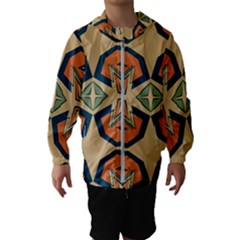Abstract Pattern Geometric Backgrounds   Kids  Hooded Windbreaker by Eskimos