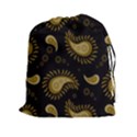 Floral pattern paisley style Paisley print  Doodle background Drawstring Pouch (2XL) View1
