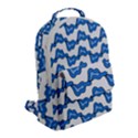 Abstract Waves Flap Pocket Backpack (Small) View2