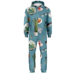 Fashionable Office Supplies Hooded Jumpsuit (men) by SychEva