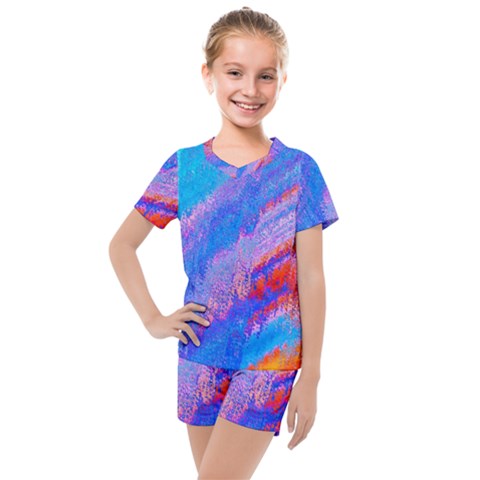 Fractal Kids  Mesh Tee And Shorts Set by Sparkle