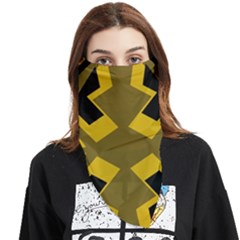 Abstract Pattern Geometric Backgrounds   Face Covering Bandana (triangle) by Eskimos