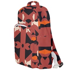 Abstract Pattern Geometric Backgrounds   Double Compartment Backpack by Eskimos
