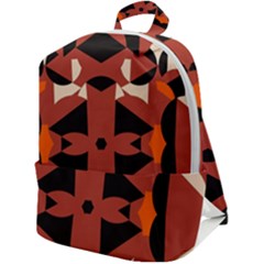Abstract Pattern Geometric Backgrounds   Zip Up Backpack by Eskimos