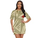 Abstract pattern geometric backgrounds   Just Threw It On Dress View1