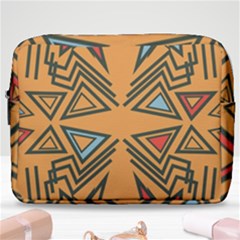 Abstract Pattern Geometric Backgrounds   Make Up Pouch (large) by Eskimos