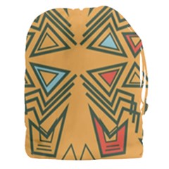 Abstract Pattern Geometric Backgrounds   Drawstring Pouch (3xl) by Eskimos