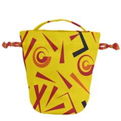Abstract Pattern Geometric Backgrounds   Drawstring Bucket Bag by Eskimos