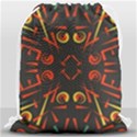 Abstract pattern geometric backgrounds   Drawstring Bag (Large) View1