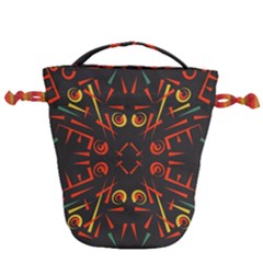 Abstract Pattern Geometric Backgrounds   Drawstring Bucket Bag by Eskimos