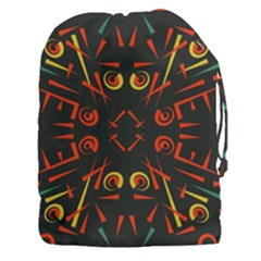 Abstract Pattern Geometric Backgrounds   Drawstring Pouch (3xl) by Eskimos