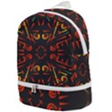 Abstract pattern geometric backgrounds   Zip Bottom Backpack View1