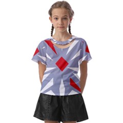 Abstract Pattern Geometric Backgrounds   Kids  Front Cut Tee by Eskimos