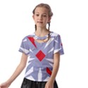 Abstract pattern geometric backgrounds   Kids  Front Cut Tee View2