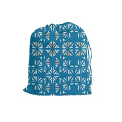 Abstract Pattern Geometric Backgrounds   Drawstring Pouch (large) by Eskimos