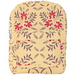 Floral Folk Damask Pattern Fantasy Flowers Floral Geometric Fantasy Full Print Backpack by Eskimos