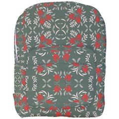 Floral Folk Damask Pattern Fantasy Flowers Floral Geometric Fantasy Full Print Backpack by Eskimos
