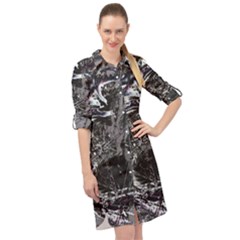 Hg Breeze Long Sleeve Mini Shirt Dress by MRNStudios