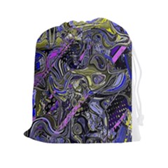Deconstructed Green Drawstring Pouch (2xl) by MRNStudios