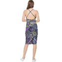 Deconstructed Green Bodycon Cross Back Summer Dress View2