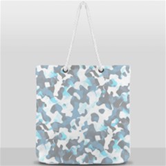 Camouflageblancbleu Full Print Rope Handle Tote (large) by kcreatif