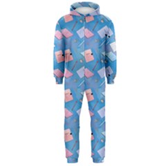 Notepads Pens And Pencils Hooded Jumpsuit (men) by SychEva