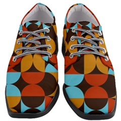 Geometric Pattern Women Heeled Oxford Shoes by Valentinaart