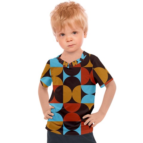 Geometric Pattern Kids  Sports Tee by Valentinaart