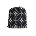 Black and white pattern Drawstring Pouch (Large) View1