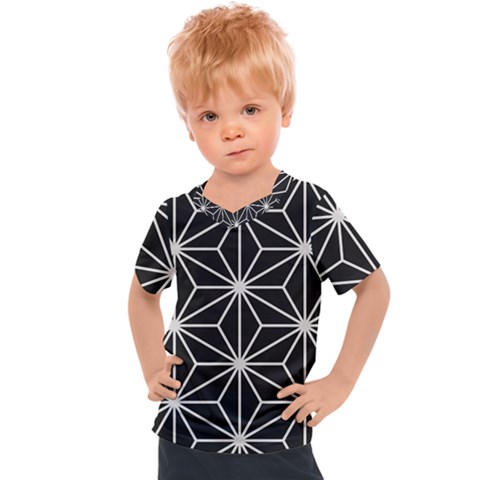 Black And White Pattern Kids  Sports Tee by Valentinaart