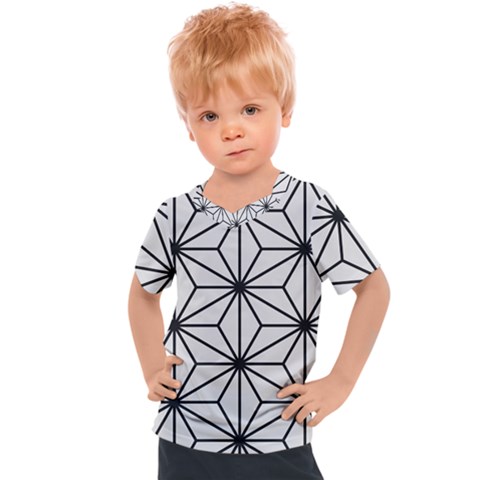 Black And White Pattern Kids  Sports Tee by Valentinaart