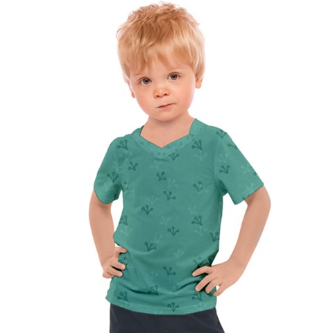 Floral Pattern Kids  Sports Tee by Valentinaart